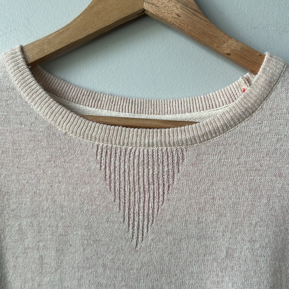Skies Are Blue color block wool blend lightweight sweater M - Picture 4 of 8